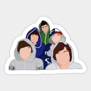 One Direction in Pajamas Sticker